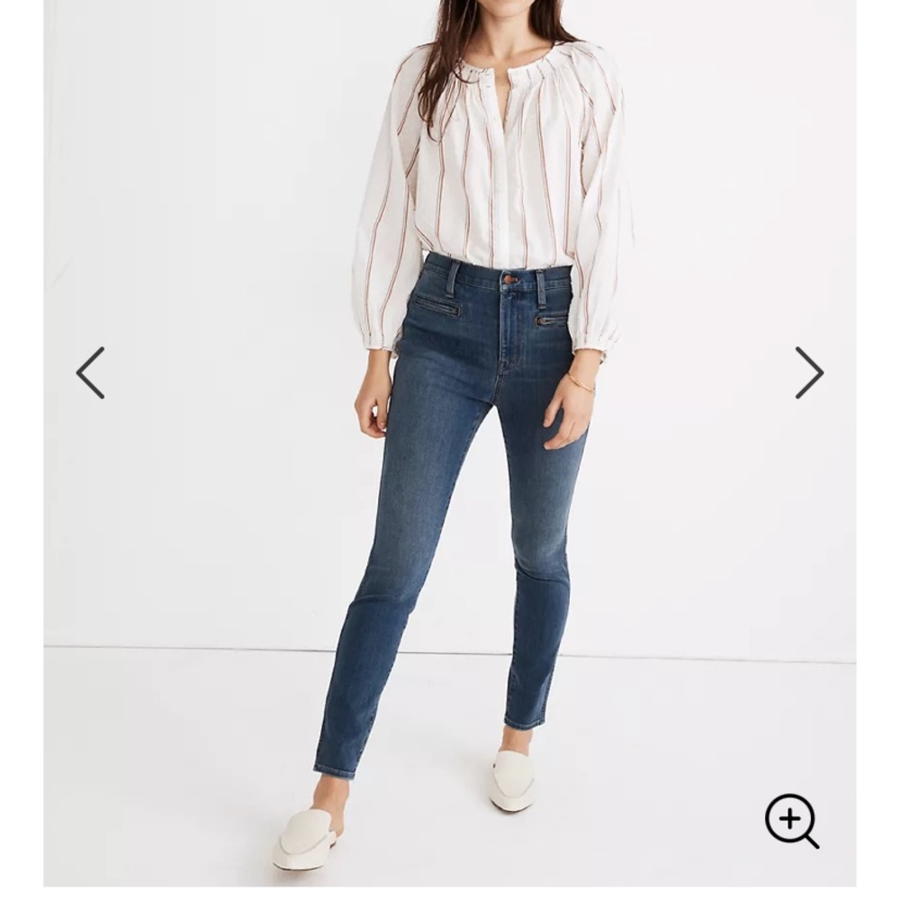 Madewell 10 inch high rise jeans 28tall
